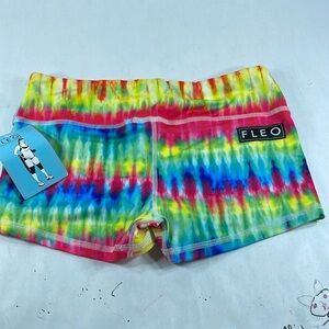Fleo medium original tie dye shorts